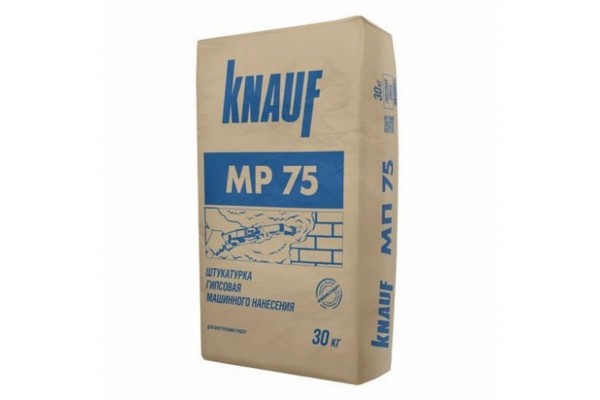 Кнауф MP-75, машинная гипсовая штукатурка 5-30 мм, 30 кг
